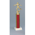 12" Red Holographic Trophy w/ Top Figure